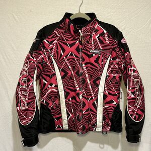 Castle X Racewear Snowmobile Jacket Women’s Size Medium Pink, Black & White